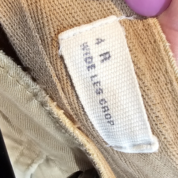 Gap Wide Leg Cropped Khaki Pants Size 4 - Picture 3 of 3